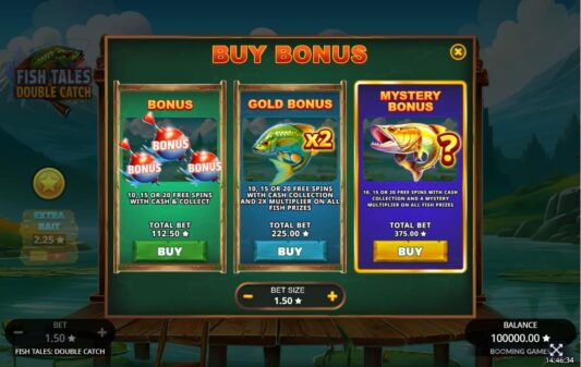 fish tales double catch buy bonus