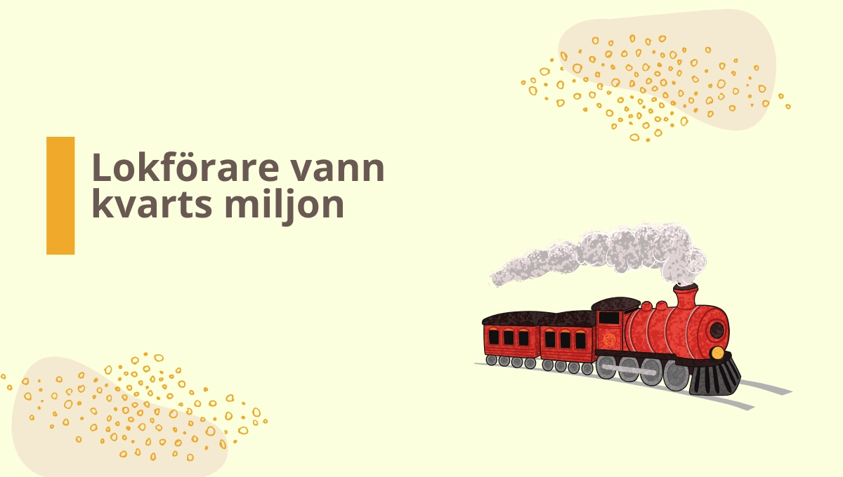 Lokförare vann en kvarts miljon på Triss i TV4