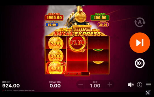 royal express hold and win bonusspel