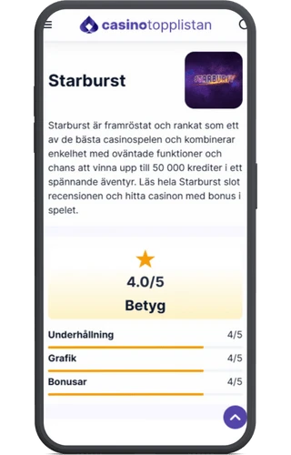 Exmepelbild för betyg på slot i recension