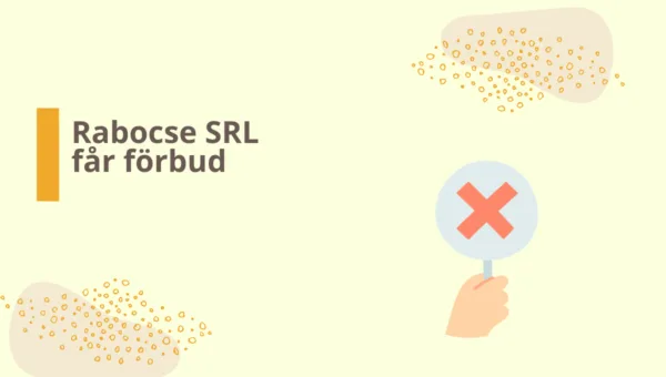 Spelinspektionen förbjuder Rabocse SRL i Sverige 2015
