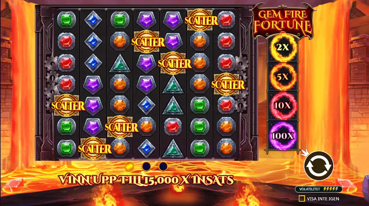 Gem Fire Fortune slot spelplan