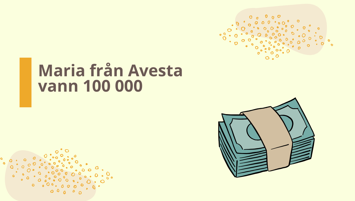 Maria från Avesta vann på Triss i morgonsoffan