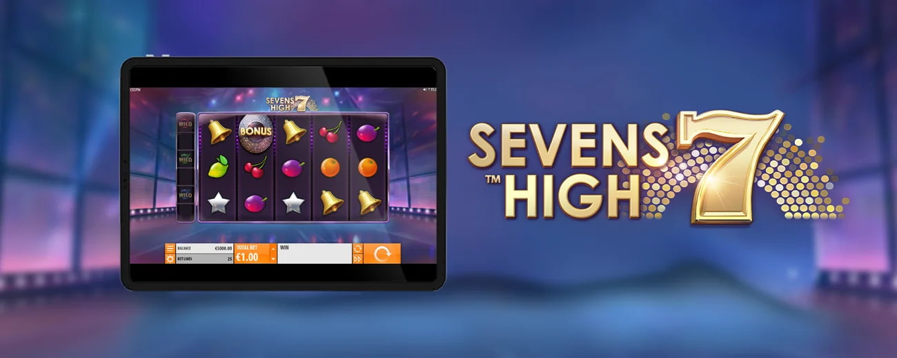 skärmbild med Sevens high slot från Quickspin