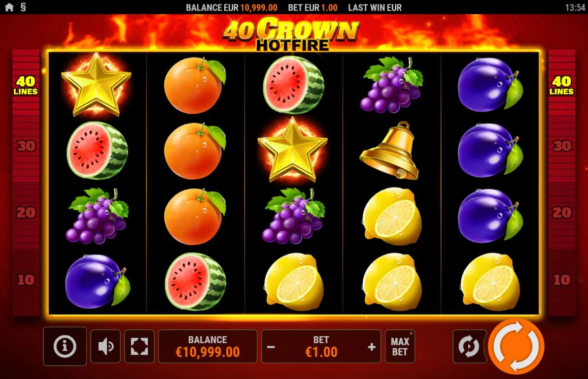 40 crown hotfire demo spelplan