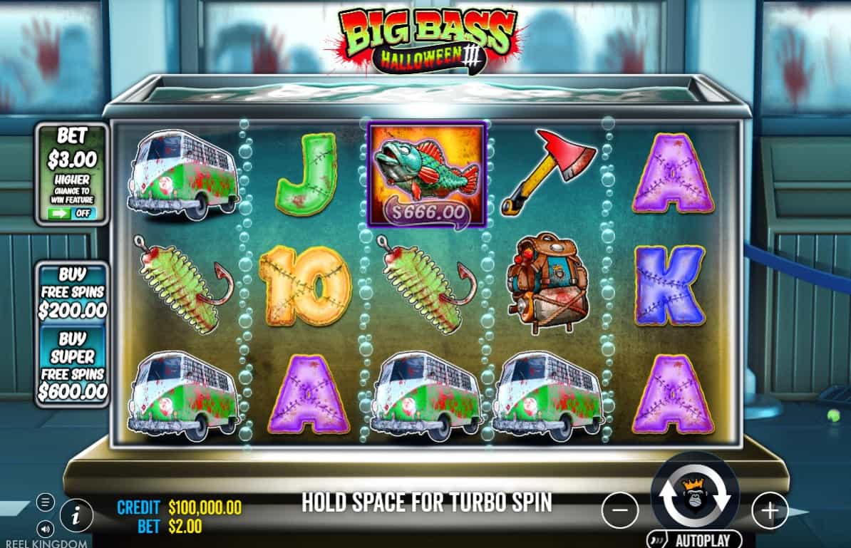 Big Bass Halloween 3 demo spel
