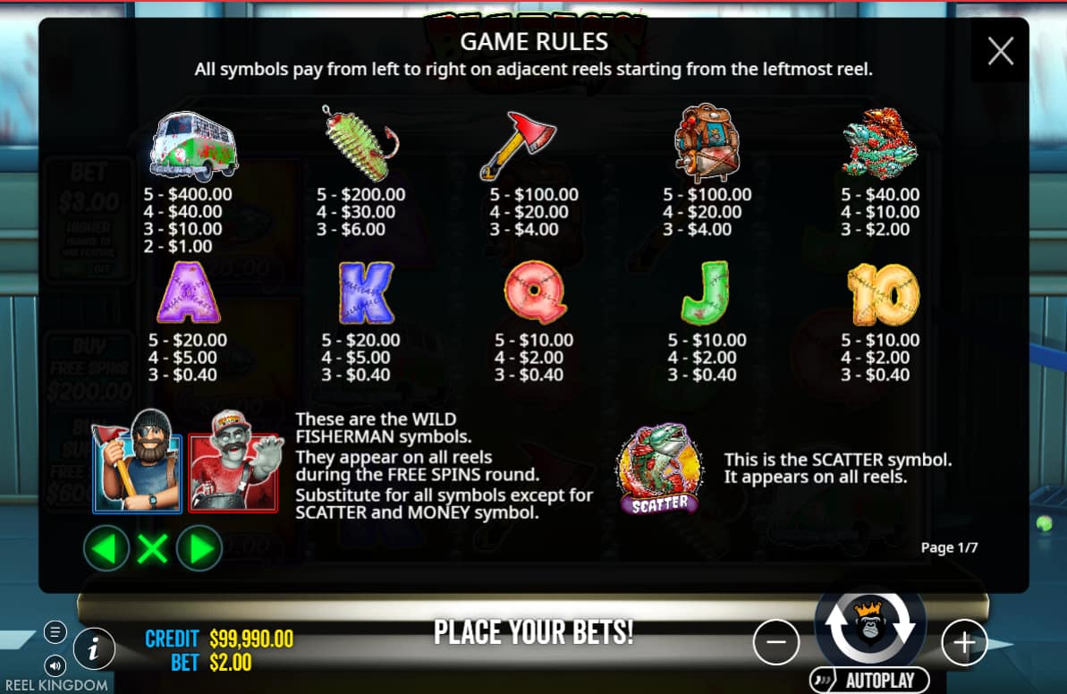 Big Bass Halloween 3 utbetalningstabell