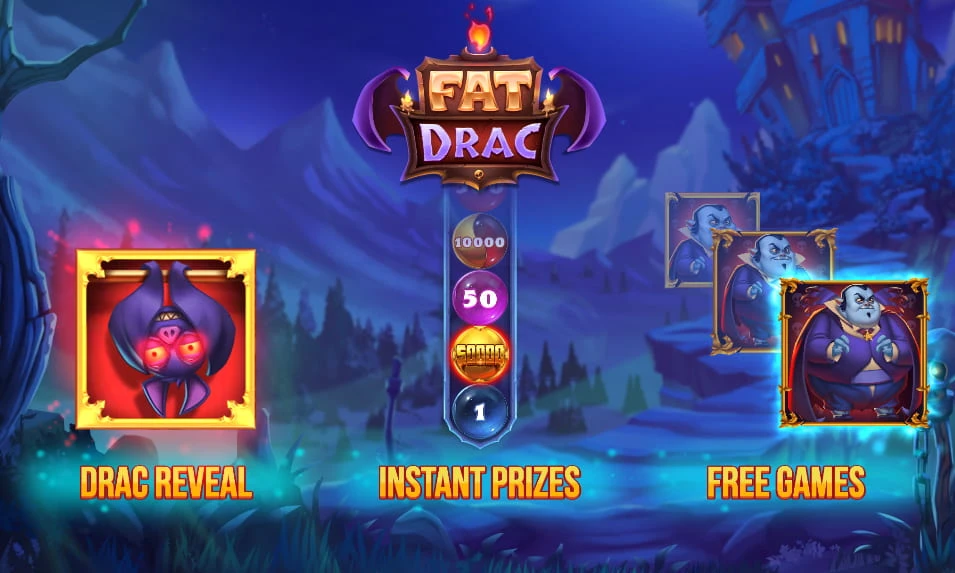 Fat drac feature-symboler fladdermus och Dracula