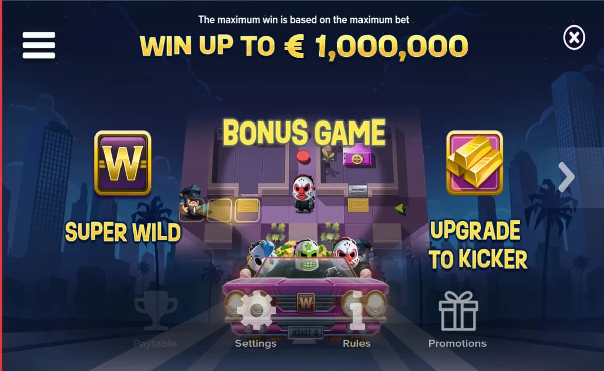 Heist guys vinster och bonussymboler