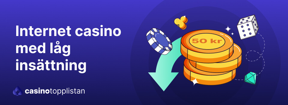 Nätcasino med låg insättning under 50 kr