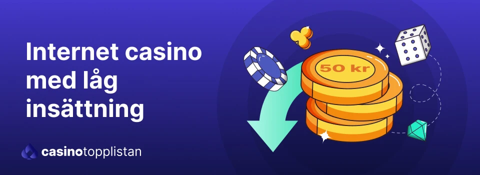 Nätcasino med låg insättning under 50 kr