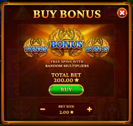Ra's relics Bonanza köp bonus funktion