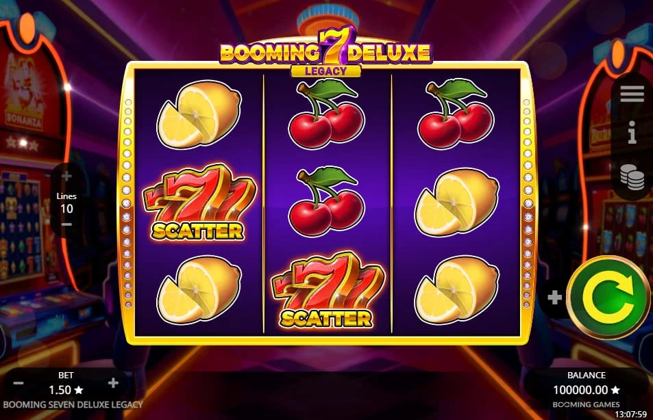 Booming 7 deluxe legacy demo spelplan