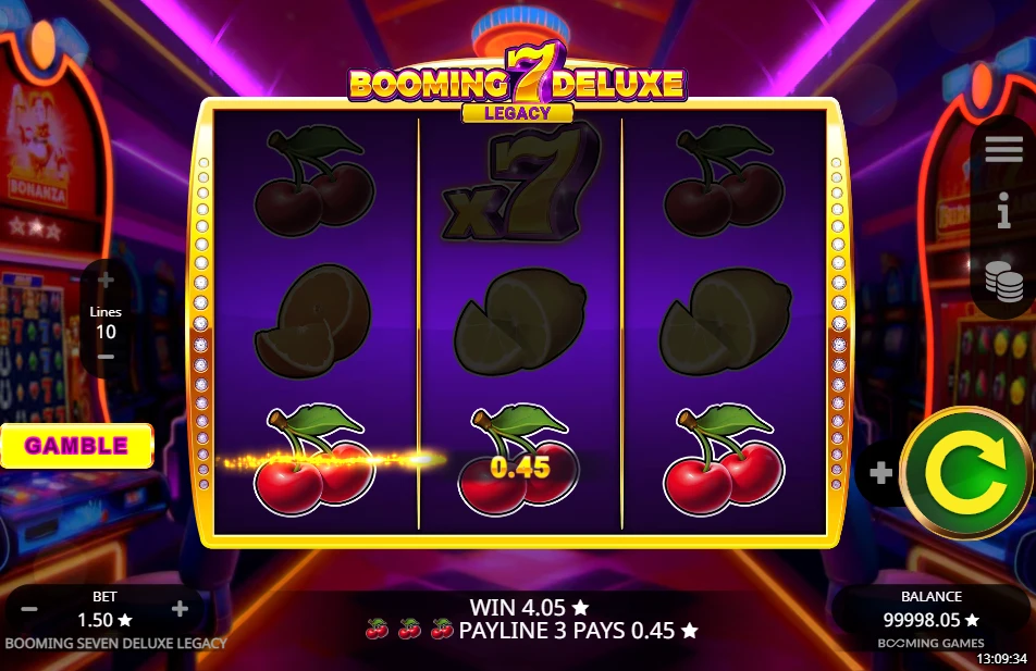 Booming 7 deluxe legacy vinstlinje