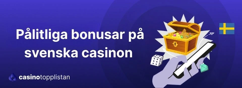 Pålitliga bonusar hos casino med svensk licens i mobilen