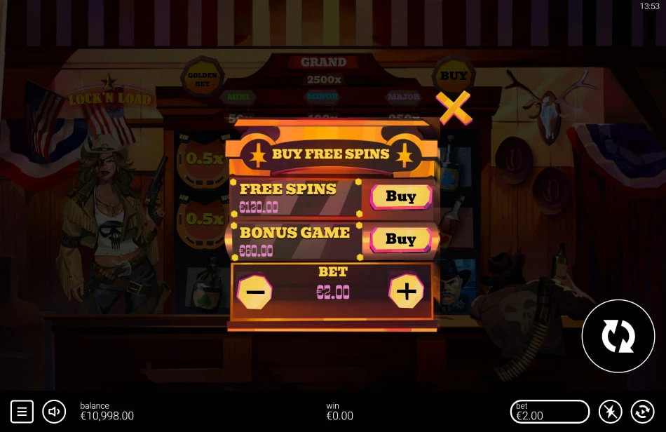 Lock'n load slot buy bonus