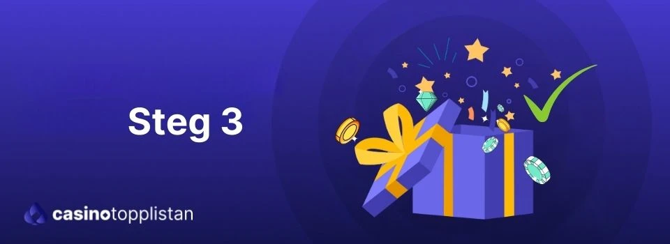 Aktivera välkomstbonus på nätcasino