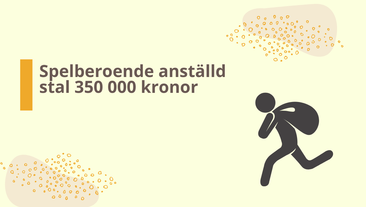 Spelberoende Cerveraanställd stal 350 000 från sin arbetsplats