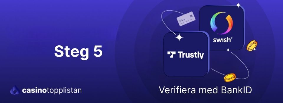 Uttagsmetoder Swish och Trustly på nätcasino verifieras med BankID