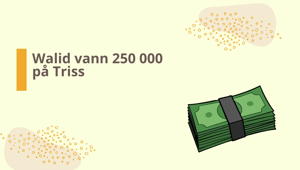 Walid från Falkenberg vann 250 000 på Triss efter lyckat skrap