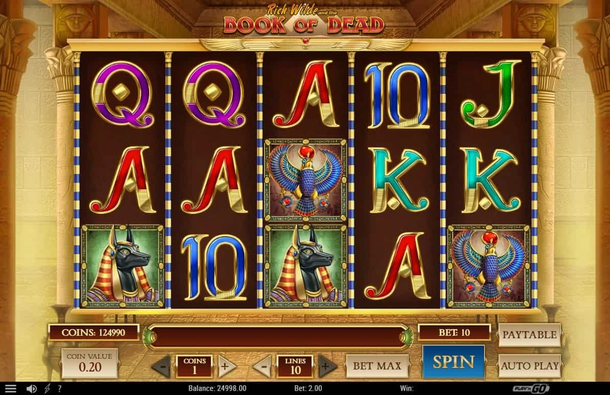 Book of dead slot free spins läge