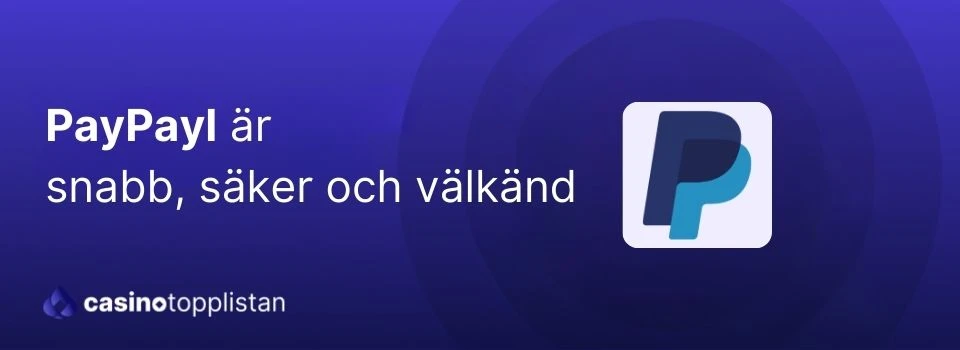 casinobetalningsmetod Paypal