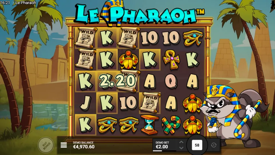 Le Pharaoh vinst