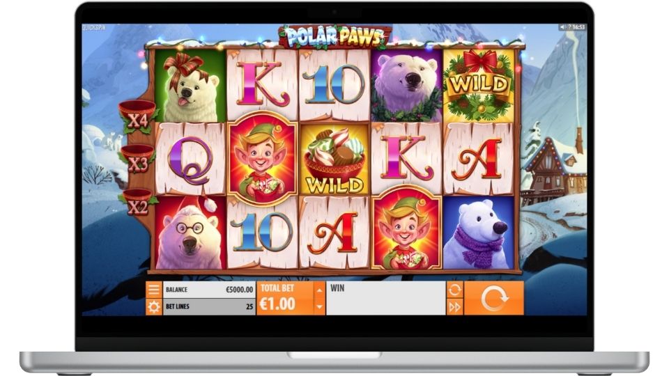 Polar Paws demo spel på dator