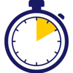 tidtagarur symboliserar snabb uttagstid