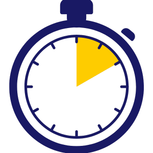 tidtagarur symboliserar snabb uttagstid