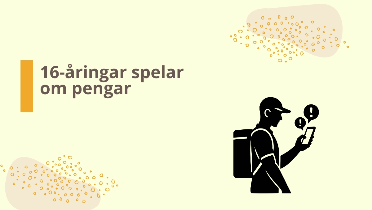 Var tionde 16-åring spelar om pengar på internet