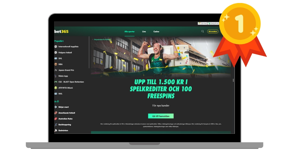 Sveriges bästa nätcasino bet365