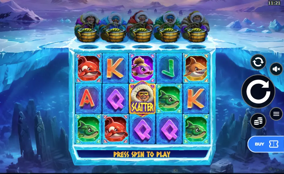 Eskimo riches slot spelplan