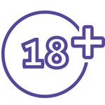 Symbol med 18+ åldersgräns på casino